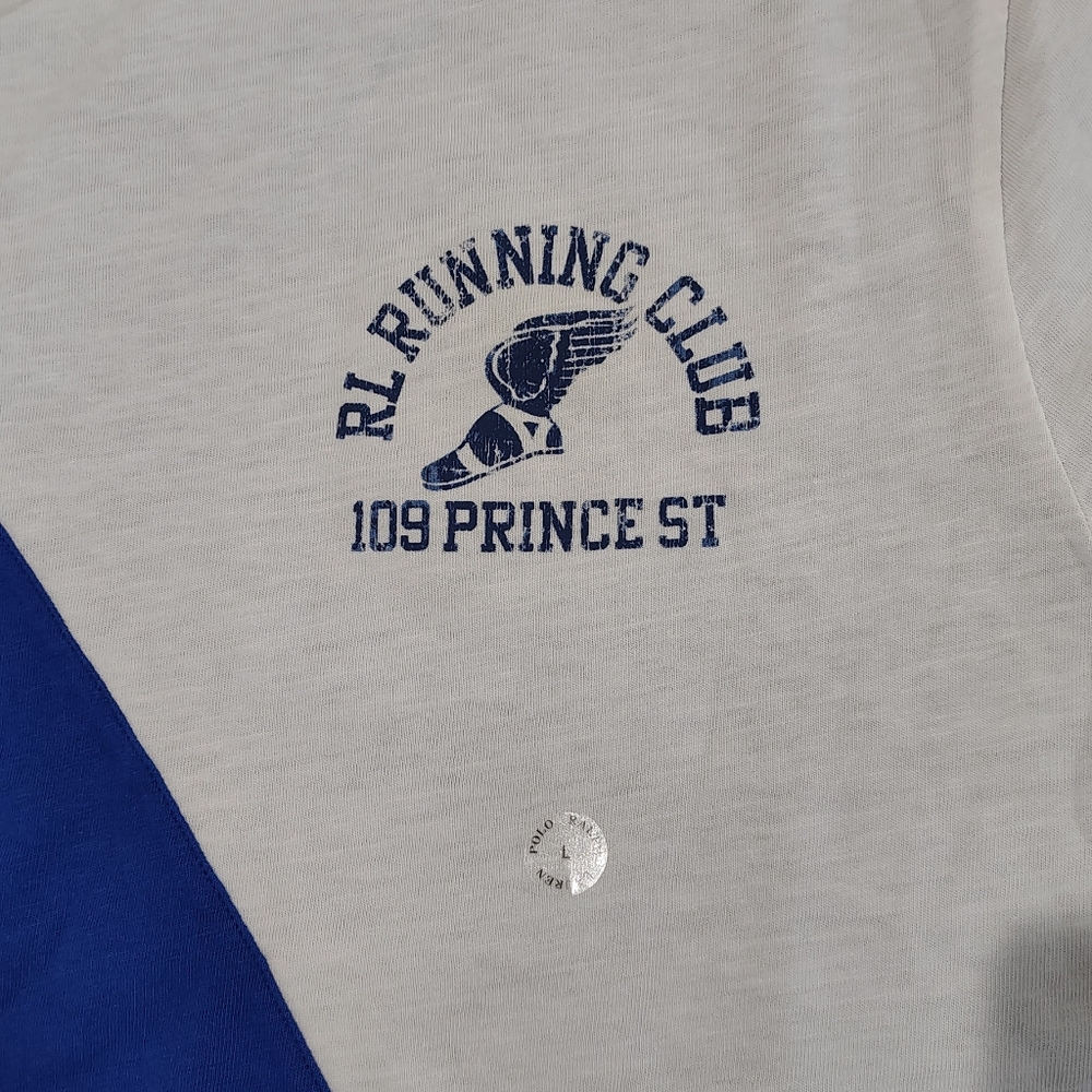 Polo Ralph Lauren Reversible Running Club Track Team 067 T-Shirt Large NWT - Picture 5 of 7